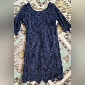 NWT Ezra navy blue dress